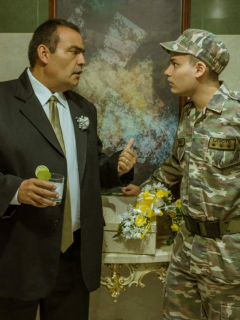 Enrique Carriazo y Daniel Rengifo, actores.