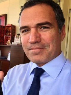 Alan García, expresidente de Perú, y Salvador del Solar, actor.