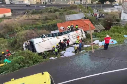 Accidente de bus en Portugal