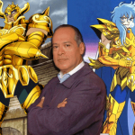 Alfonso Ramírez y sus personajes en 'Los Caballeros del Zodiaco'