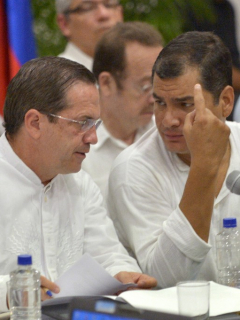 Ricardo Patiño y Rafael Correa