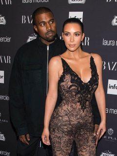 Kanye West y Kim Kardashian