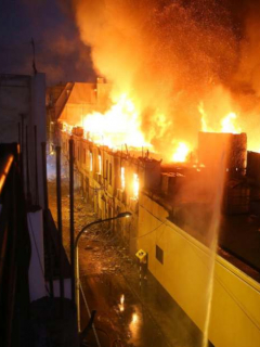 Incendio en Lima.