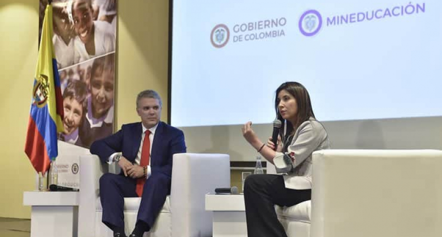 Iván Duque y María Victoria Angulo