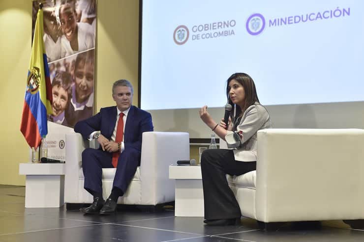 Iván Duque y María Victoria Angulo
