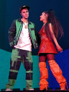 Justin Bieber y Ariana Grande en Coachella 2019 .