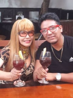 'La Tigresa del oriente', cantante, y Molocho.