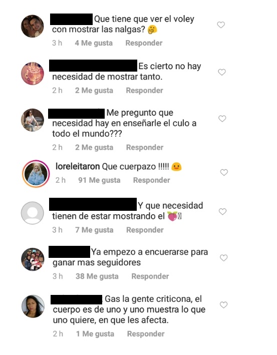 Comentarios post Daniela Ospina