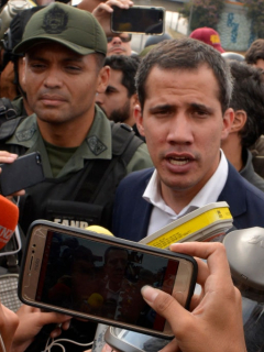 Juan Guaidó en La Carlota
