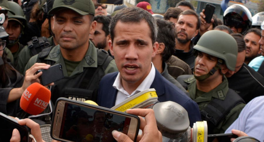 Juan Guaidó en La Carlota