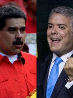 Nicolás Maduro e Iván Duque