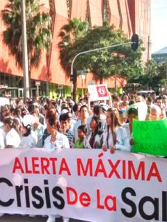 Protestas al sistema de salud