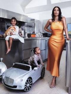 Kim Kardashian y sus hijos