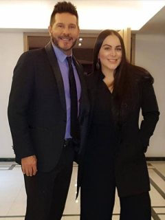 Marcelo Cezán, presentador y actor, y Michelle Gutty, bailarina.