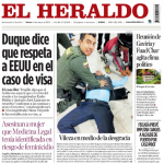 Primera página de El Heraldo