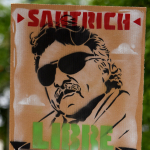 Pancarta en apoyo de 'Jesús Santrich'