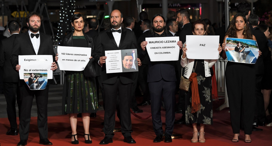 Directores y actores colombianos protestan en Festival de Cannes