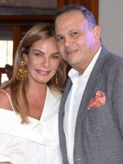 María Mónica Urbina, exreina, y José Guillermo Hernández, ganadero (Q.E.P.D.).