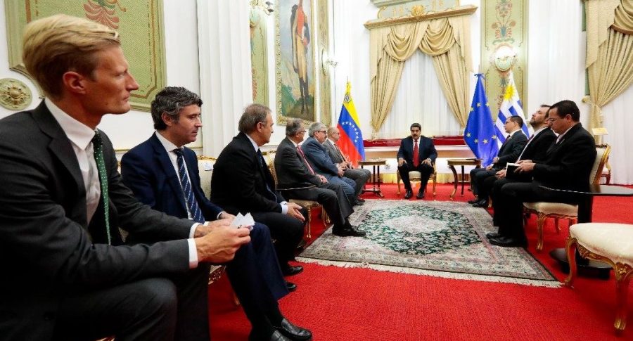 Maduro con representantes UE