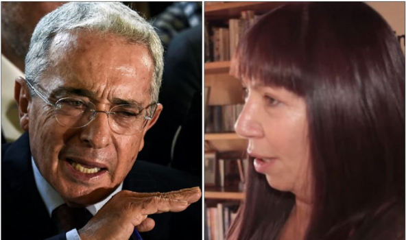 Álvaro Uribe y María Jimena Duzán