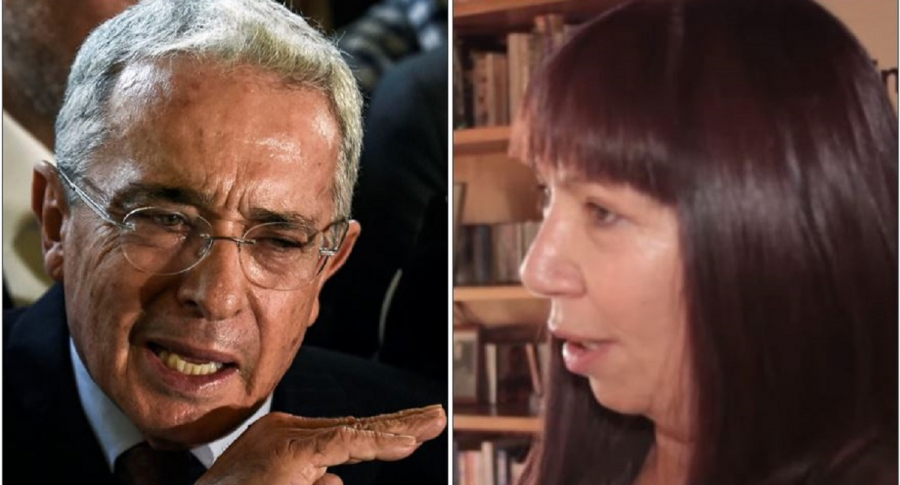 Álvaro Uribe y María Jimena Duzán
