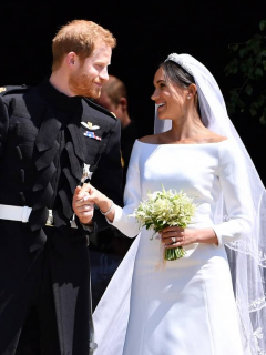 El príncipe Harry y su esposa, Meghan Markle, duques de Sussex.