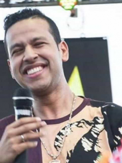 el cantante Martín Elías Díaz (Q.E.P.D.) y su hija Paula Elena.