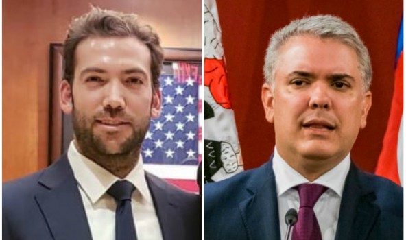 Martín Santos e Iván Duque