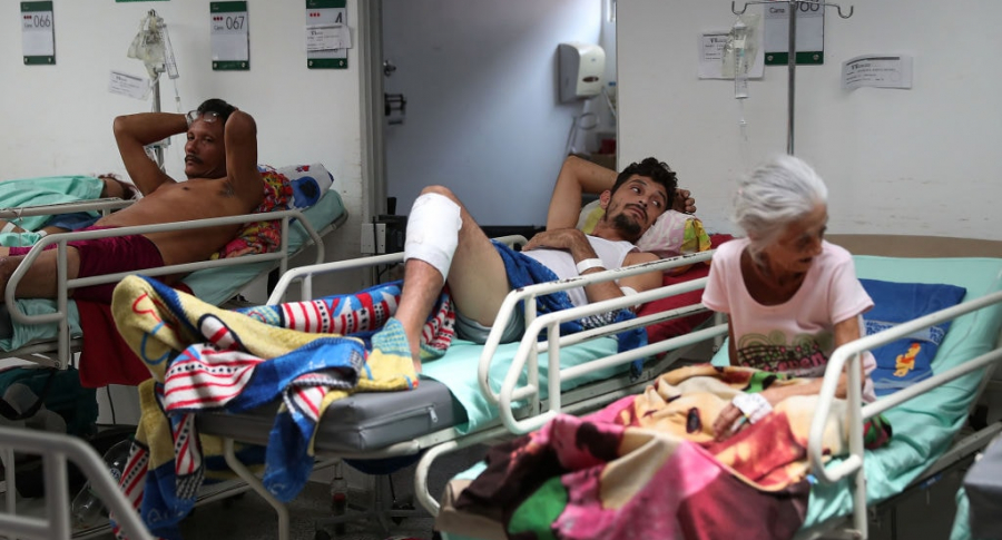 Venezolanos en hospital de Cúcuta