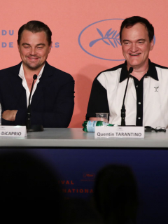 Brad Pitt, Leonardo DiCaprio y Quentin Tarantino