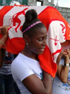 Compañeras de Leidy Asprilla