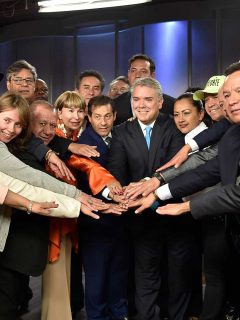 Iván Duque y sindicatos.