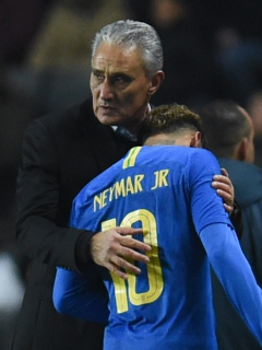 Tite y Neymar