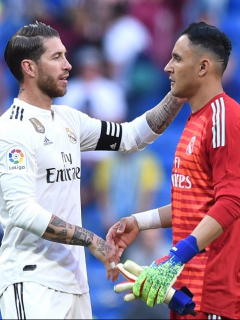 Sergio Ramos y Keylor Navas