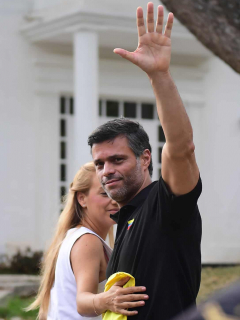 Lilian Tintori y Leopoldo López