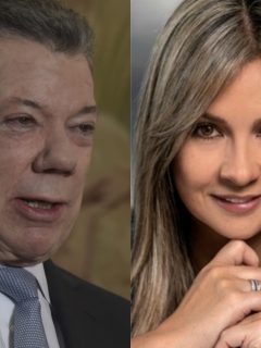 Juan Manuel Santos y Vicky Dávila
