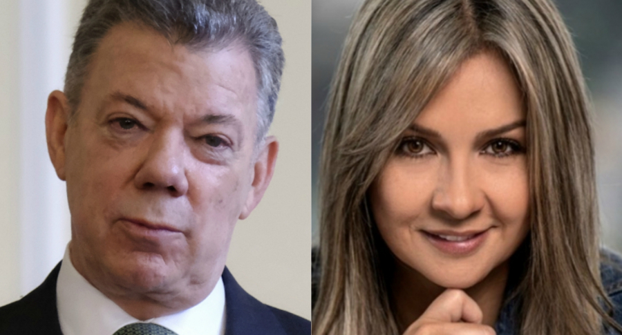 Juan Manuel Santos y Vicky Dávila
