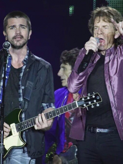 Juanes y Mick Jagger