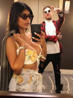 Mia Khalifa y Robert Sandberg