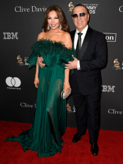 Thalía y Tommy Mottola