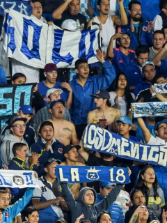 Barras bravas de Junior y Millonarios