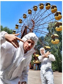 'Youtubers' en Chernóbil.