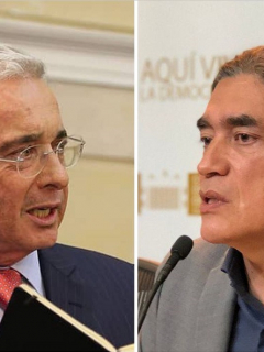 Álvaro Uribe y Gustavo Bolívar