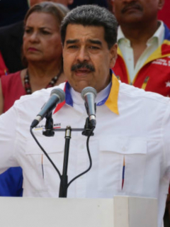 Nicolás Maduro y Roger Waters