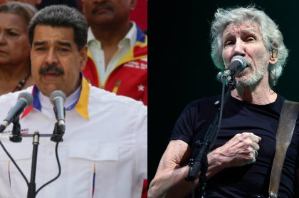 Nicolás Maduro y Roger Waters