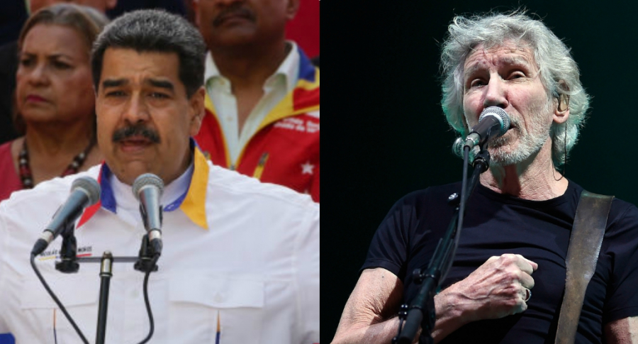Nicolás Maduro y Roger Waters
