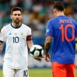 Lionel Messi y James Rodríguez