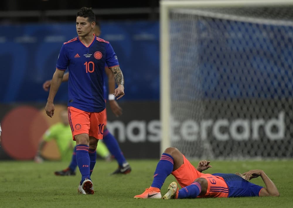 James Rodríguez y Luis Muriel