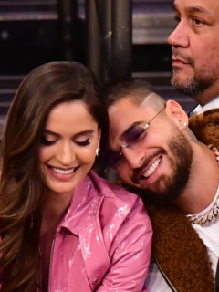 Natalia Barulich, DJ, y Maluma, cantante.