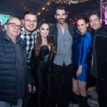 Álvaro Bayona, Sebastián Sánchez, Paola Jara, Tiberio Cruz, Carolina Acevedo y Felipe Calero, actores.